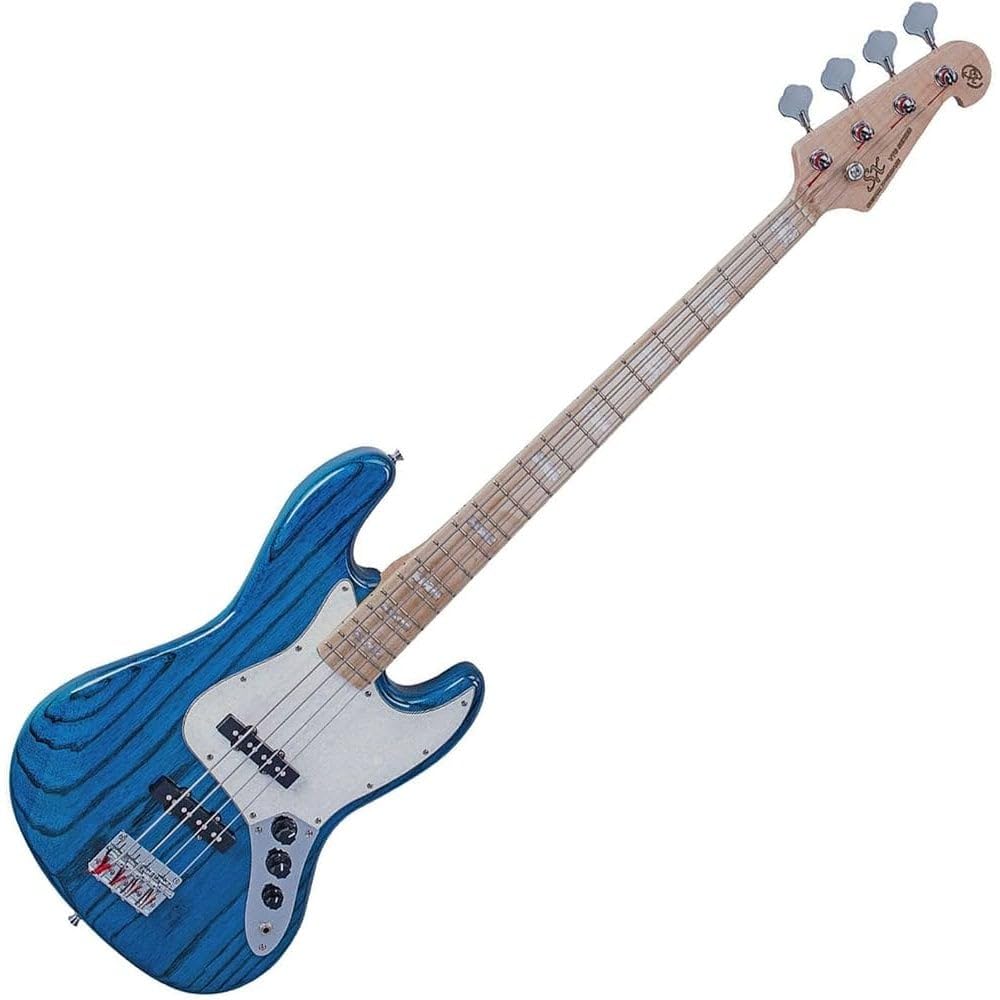SX SJB75/TBU Bas Gitar (Trans Blue)