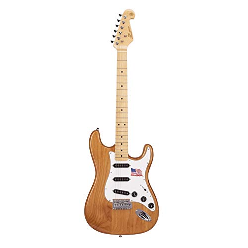SX Stratocaster Elektro Gitar (Naturel)