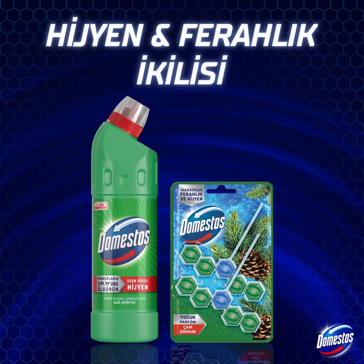 Domestos Yoğun Kıvamlı Çamaşır Suyu Maksimum Hijyen Dağ Esintisi 750 ml