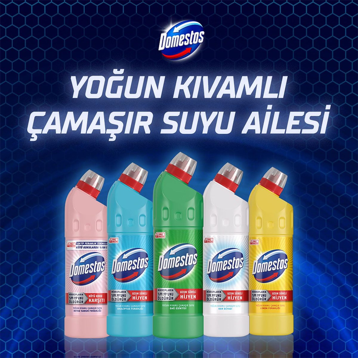 Domestos Yoğun Kıvamlı Çamaşır Suyu Maksimum Hijyen Dağ Esintisi 750 ml