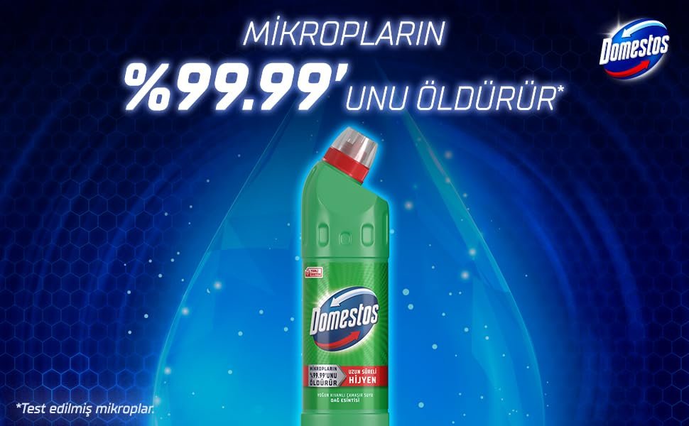 Domestos Yoğun Kıvamlı Çamaşır Suyu Maksimum Hijyen Dağ Esintisi 750 ml