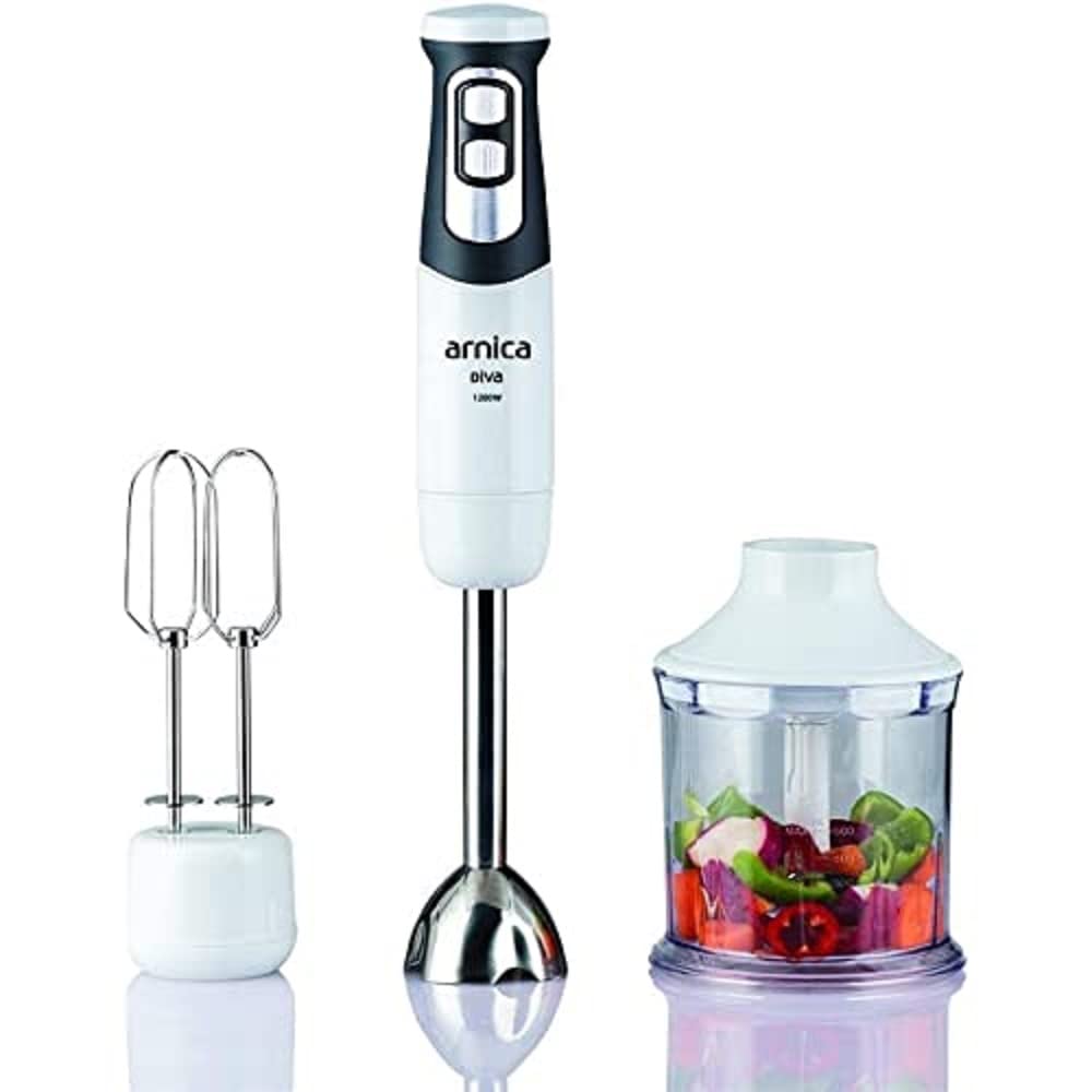 arnica GH21590 Diva El Blender Seti, 1.1 L Hazne, 1200 W, Beyaz