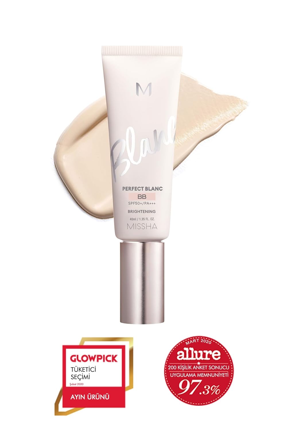 MISSHA Aydınlatıcı&Ton Eşitleyici Çok Fonksiyonlu BB Krem M Perfect Blanc BB Cream SPF50+/PA++++ 22/Beige