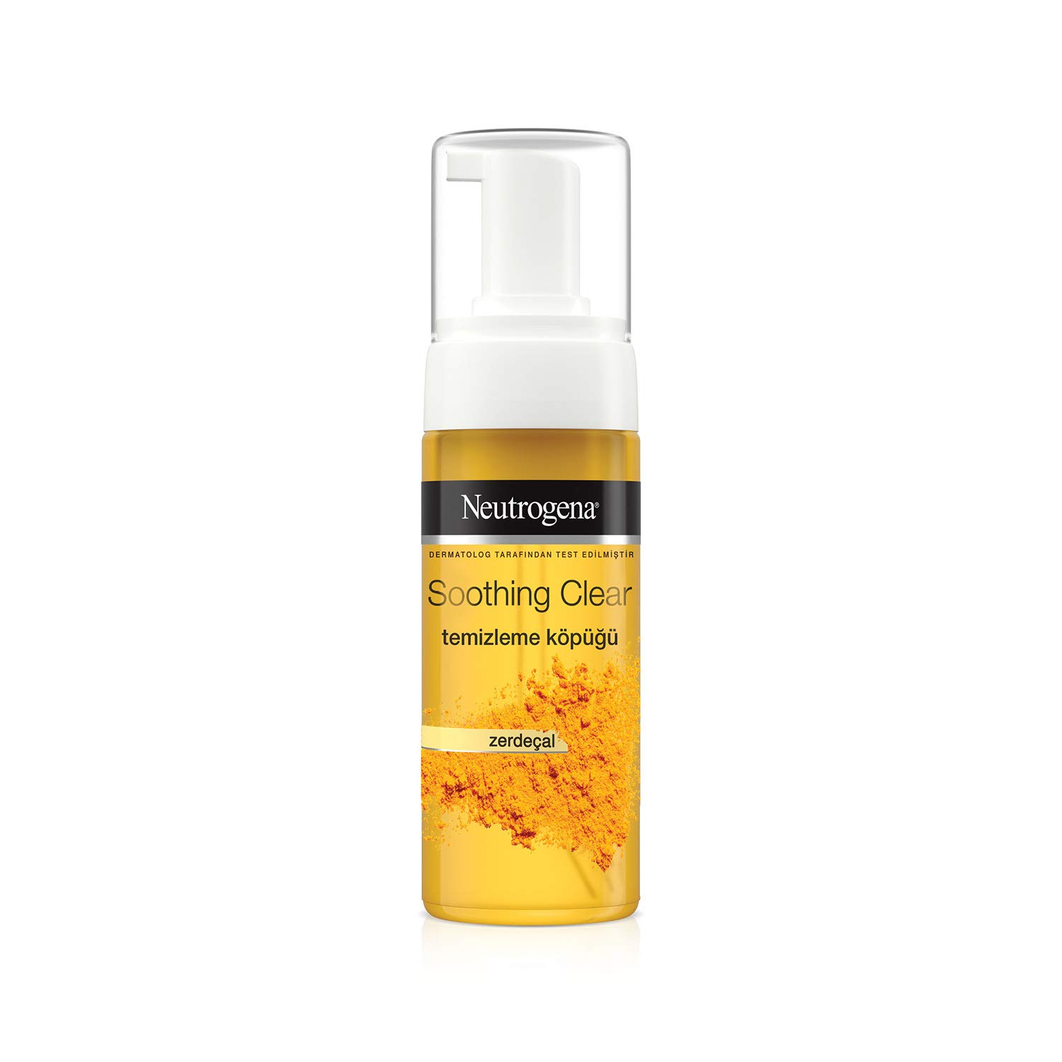 Neutrogena Soothing Clear Köpük 150ml – Lekeli ve Hassas Ciltler İçin Zerdeçal Özlü Yüz Yıkama Jeli, Derinlemesine Temizler, Nazik Günlük Temizleyici