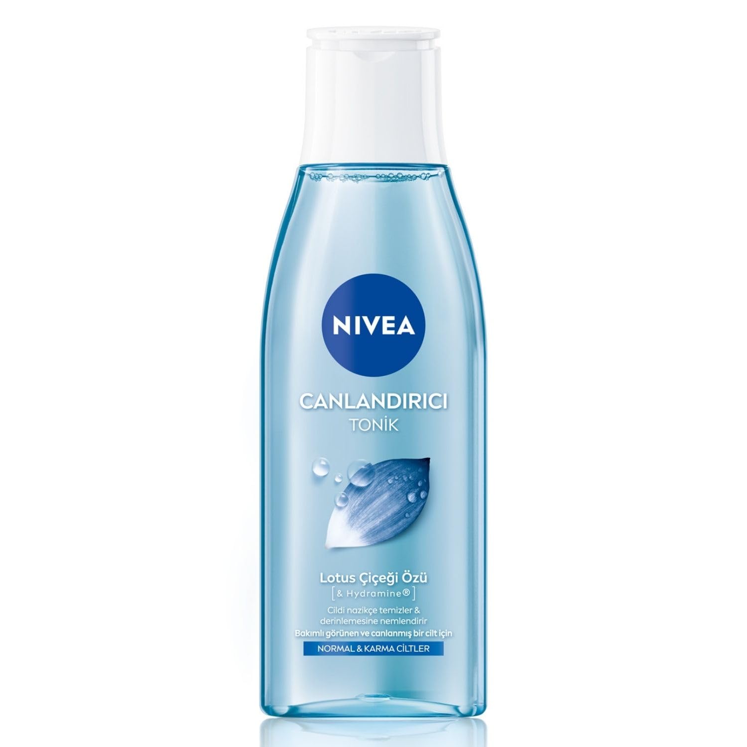 NIVEA Canlandırıcı Tonik 200ml, Nemlendirici, Lotus Çiçeği, Cildi Kurutmadan Temizler, Normal ve Karma Cilt Tipleri