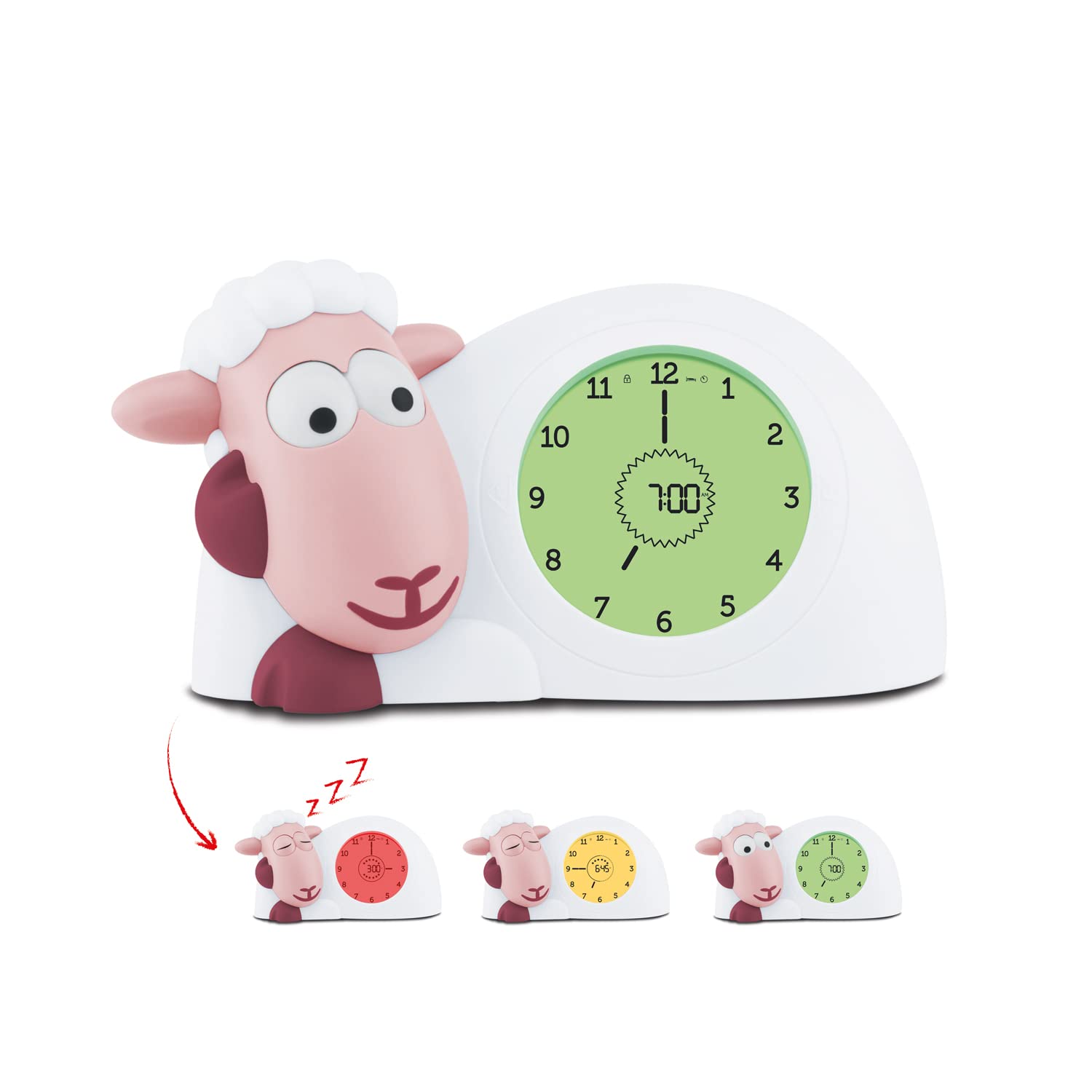 Zazu Kids Sam Çocuklar için Gece Lambalı Uyku Arkadaşı, Pembe