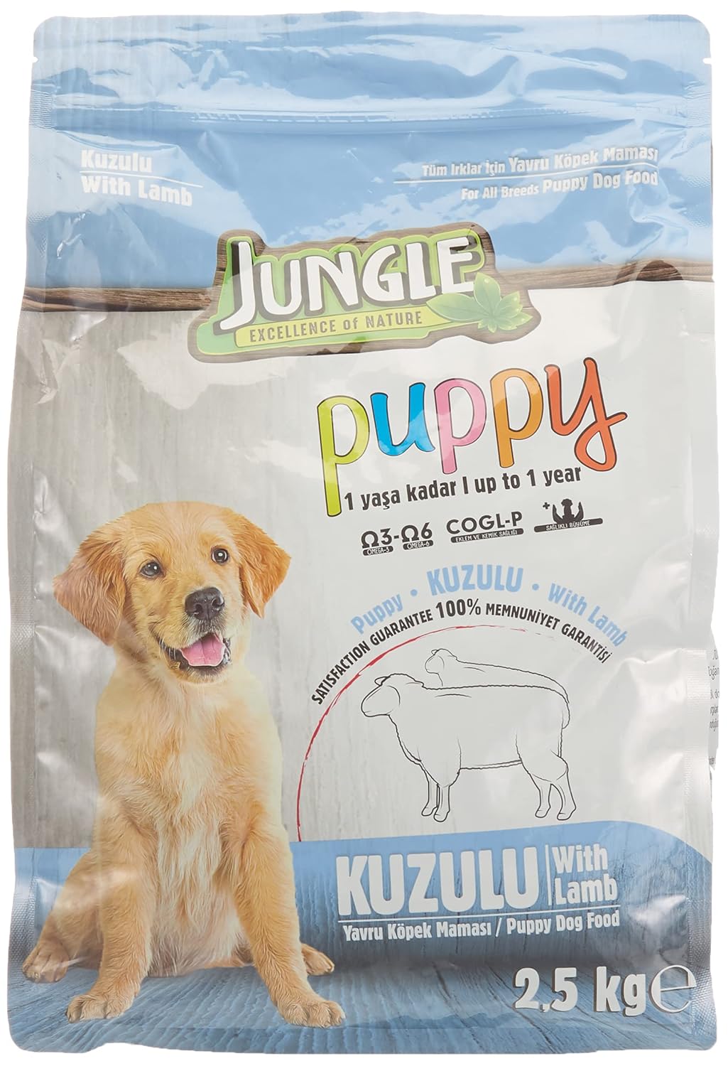 Jungle Kuzu Etli Yavru Köpek Maması 2.5 Kg