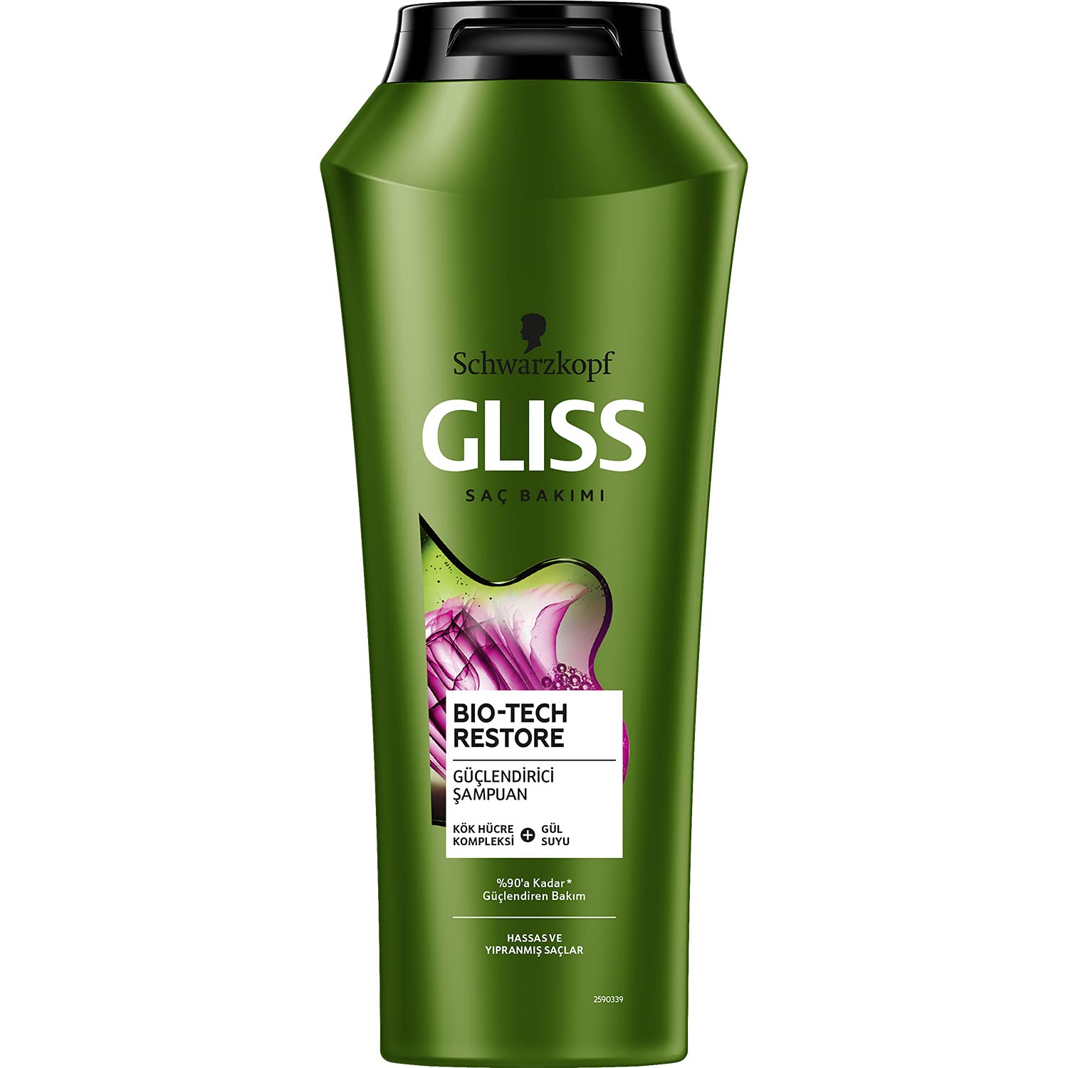 Gliss Bio-Tech Restore Güçlendirici Şampuan - Kök Hücre Kompleksi ve Gül Suyu ile 500 ml