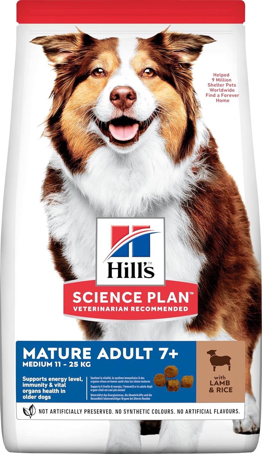 Hill's SCIENCE PLAN Light +7 Yaşlı Orta Irk Kuzulu ve Pirinçli Köpek Maması 2.5 kg