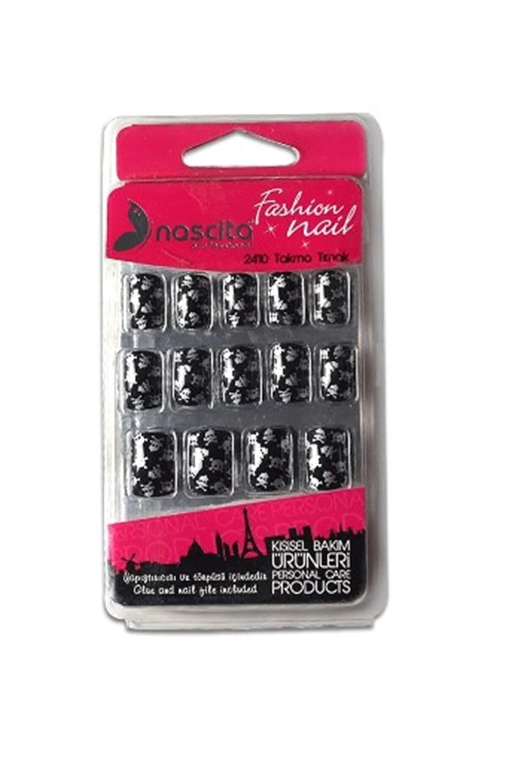 Nascita Kurukafa Desenli Takma Tırnak (24'Lü)