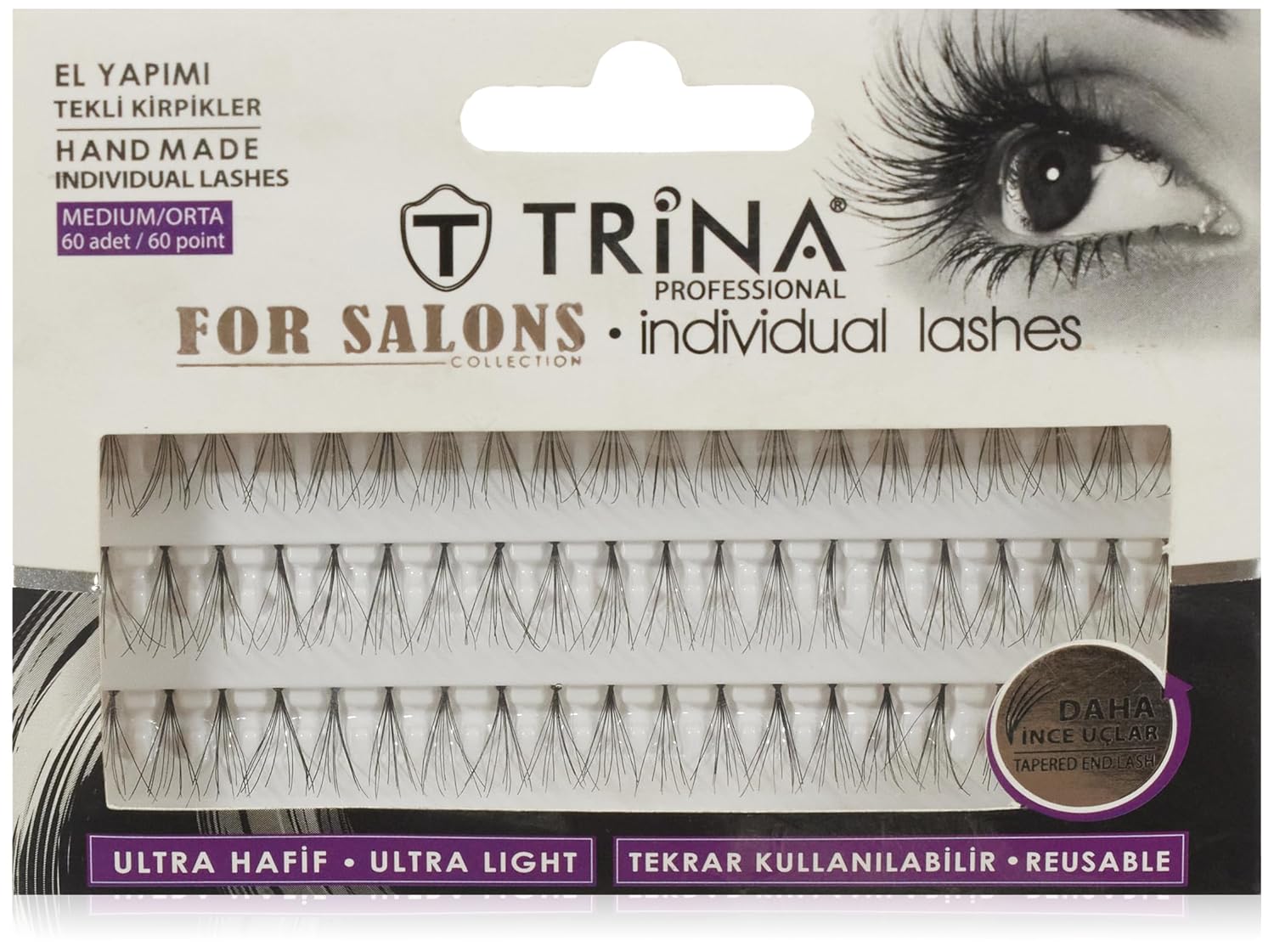 Trina Tekli, Normal- Orta Takma Kirpik (60 Adet)