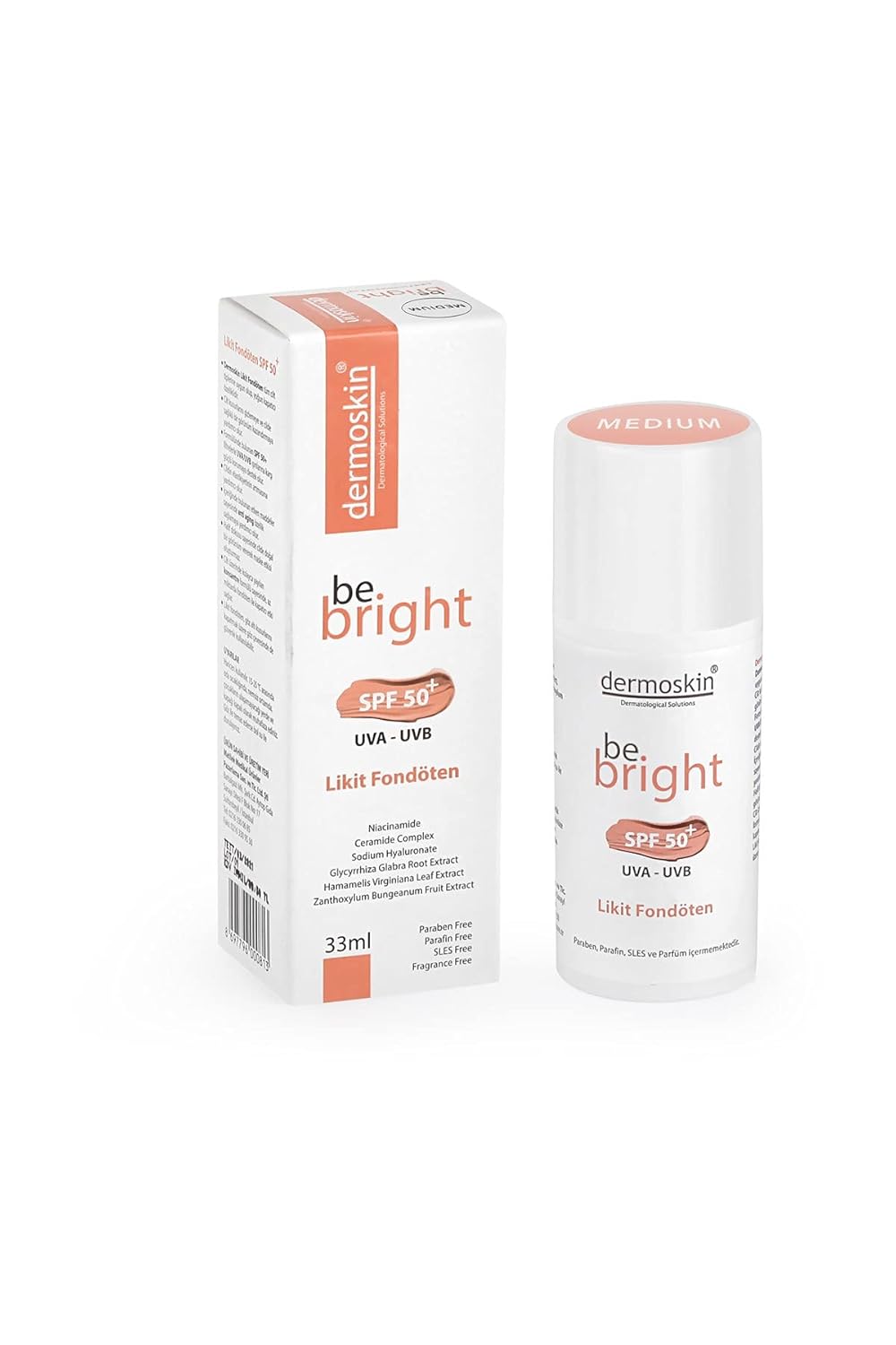 Dermoskin Likit Fondöten Spf 50 Medium