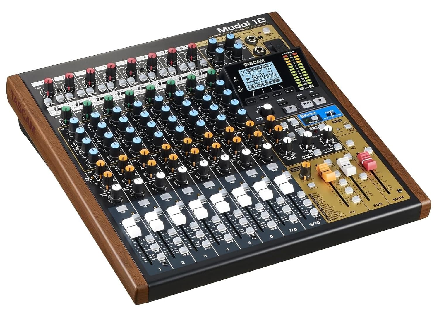 Tascam Model 12-10 Kanal Analog Mikser & 12 Kanal Dijital Kayıt Özellikli