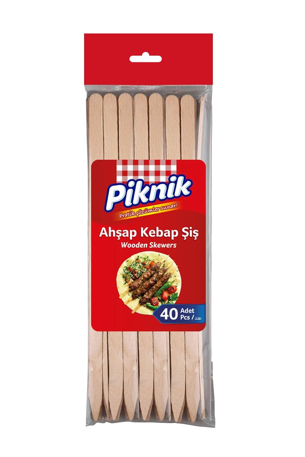 Piknik Ağaç Kebap Şiş 40'lı 114