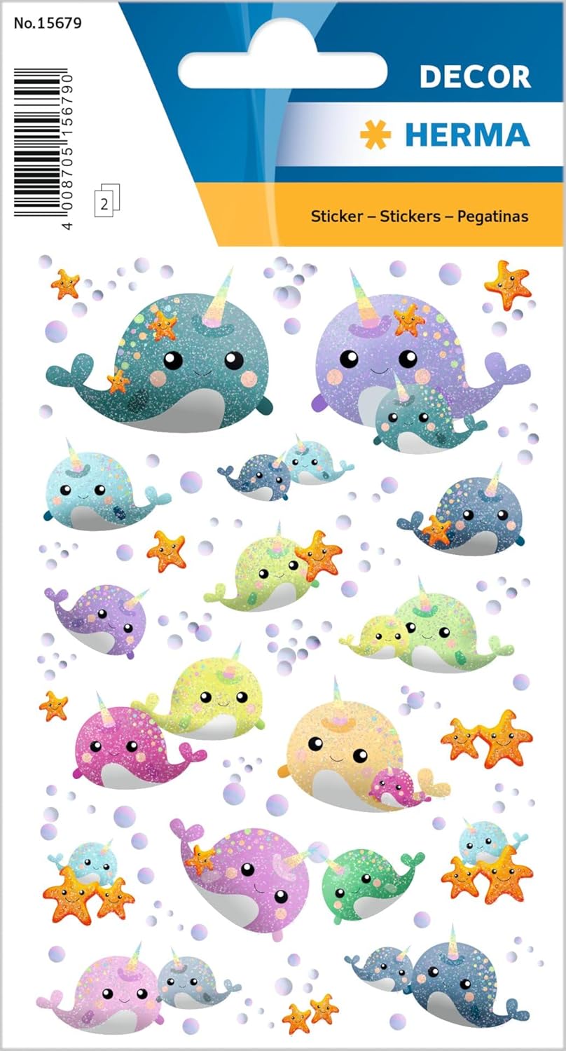 HERMA Çocuklar için 15679 çıkartma, Love Songs (28 çıkartma, kağıt, ışıltılı) kendinden yapışkanlı, kalıcı yapışan motif etiketleri, kız ve erkek çocuklar için, renkli