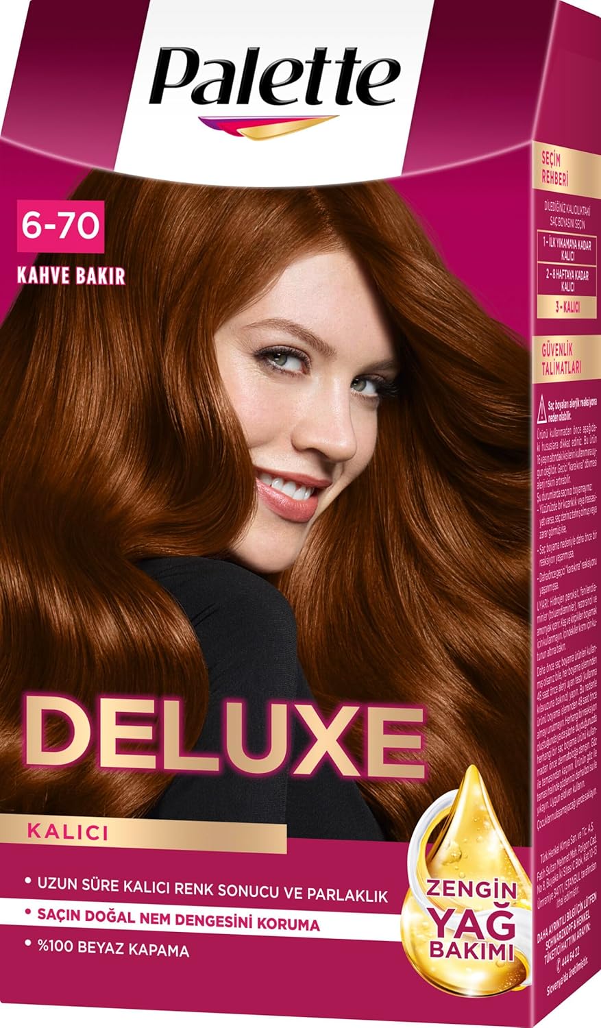 Palette Deluxe 6-70 Kahve Bakır Saç Boyası