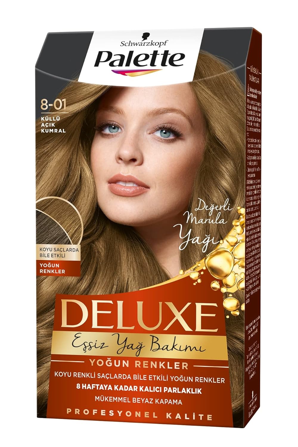 Deluxe Yoğun Renkler 8-01 Küllü Açık Kumral
