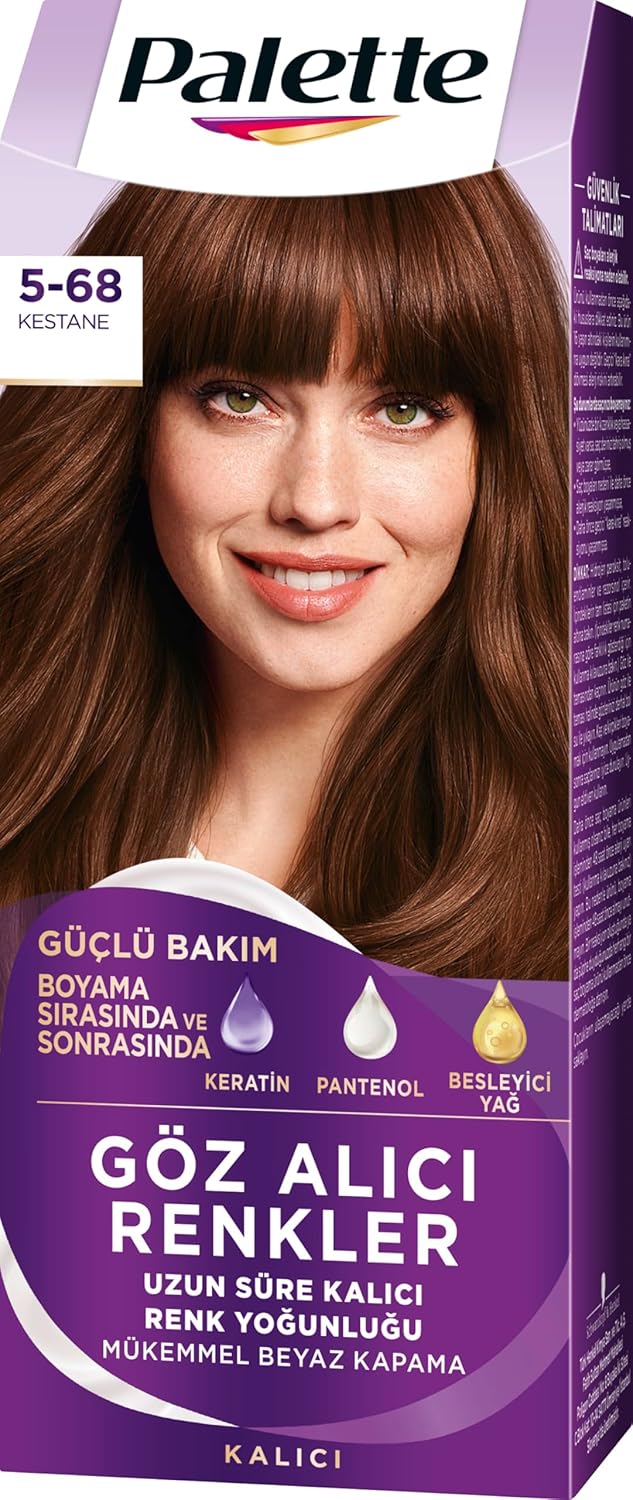 Palette Yoğun Göz Alıcı Renkler Saç Boyası 5-68 Kestane Saç Boyası