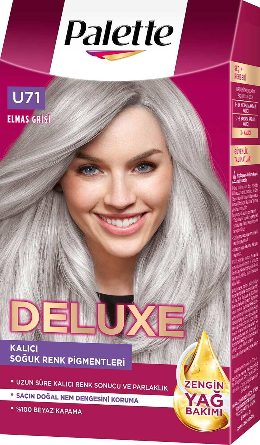 Palette Deluxe U71 Buzul Grisi 1 Paket (1 X 150 Ml) Saç Boyası