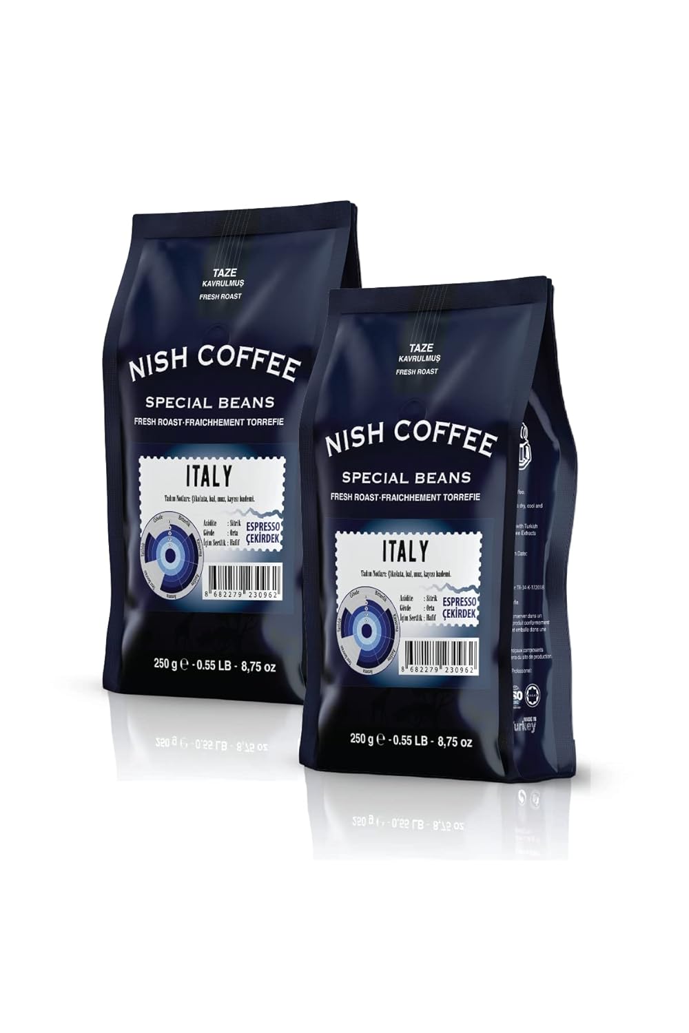 Nish Espresso Kahve İtaly 2x250 gram Çekirdek
