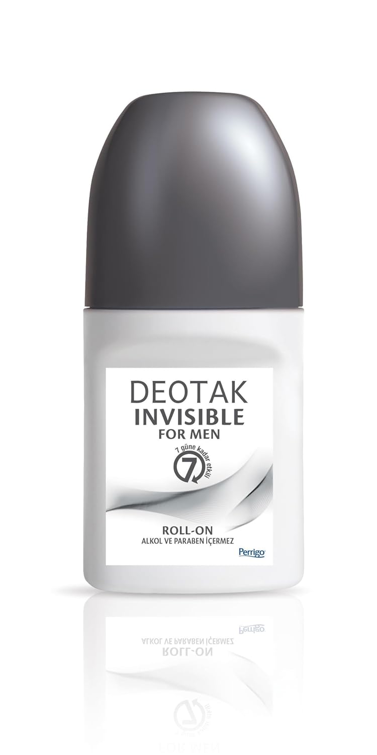 Deotak Invisible Erkek7 Güne Kadar Etkili Roll-On Deodorant 35 ml
