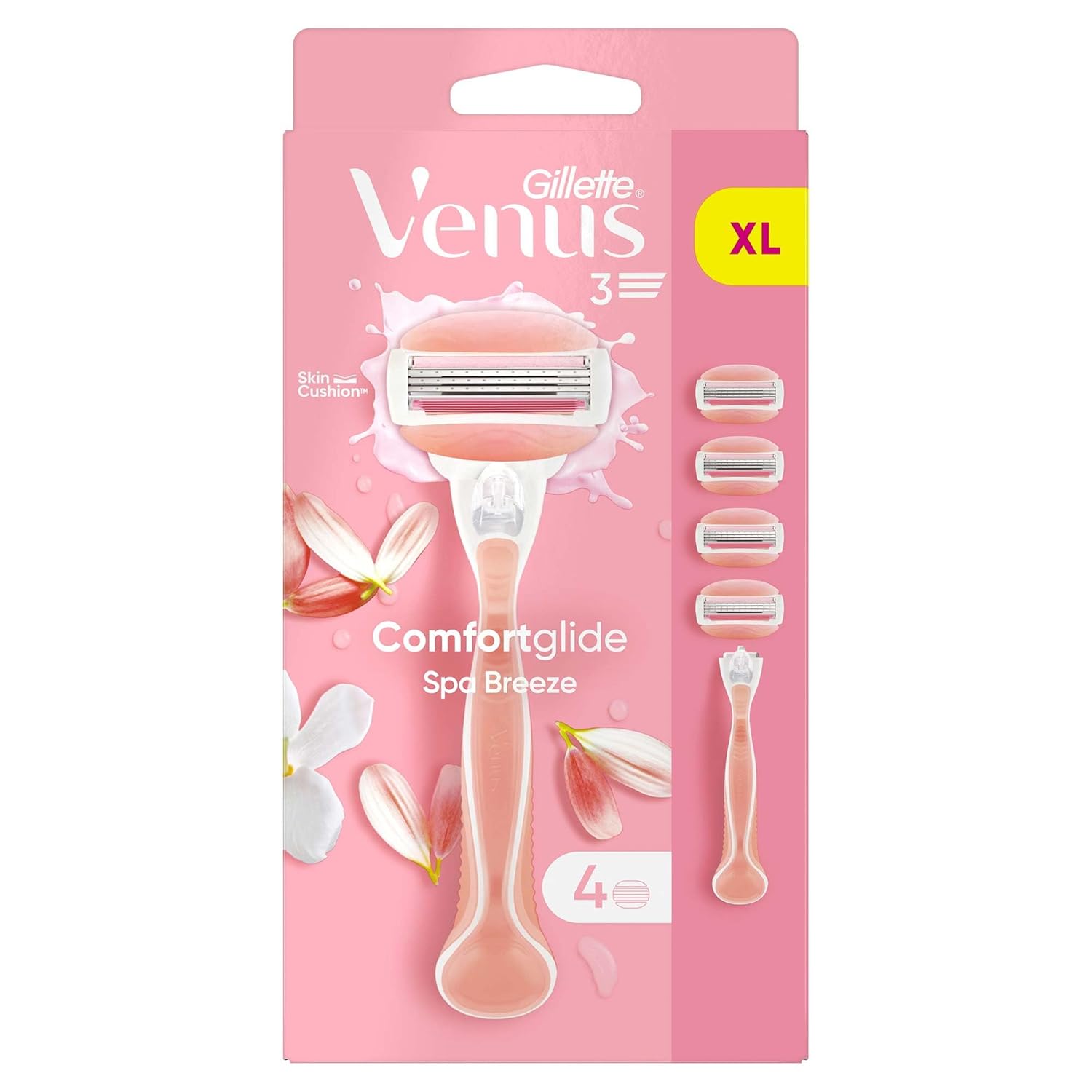 Gillette Venus Comfortglide Spa Breeze Kadın Tıraş Makinesi ve 4 Adet Yedek Tıraş Bıçağı