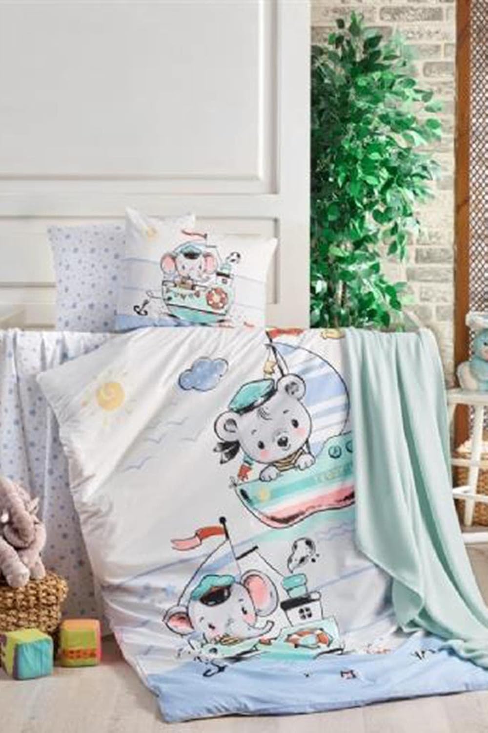 Kristal Bebek Nevresim Takımı Sailing Blue