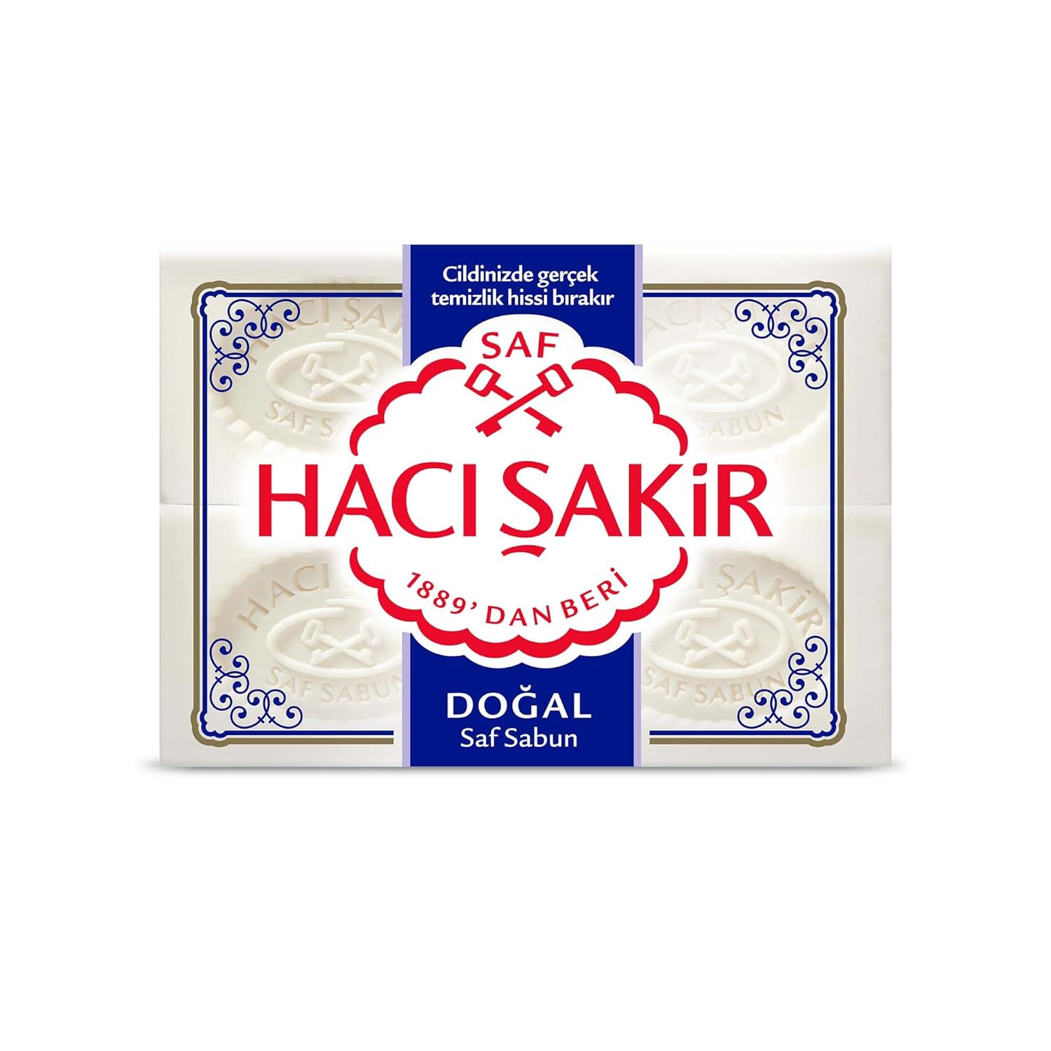 Hacı Şakir Doğal Geleneksel Beyaz Sabun (4 Adet)