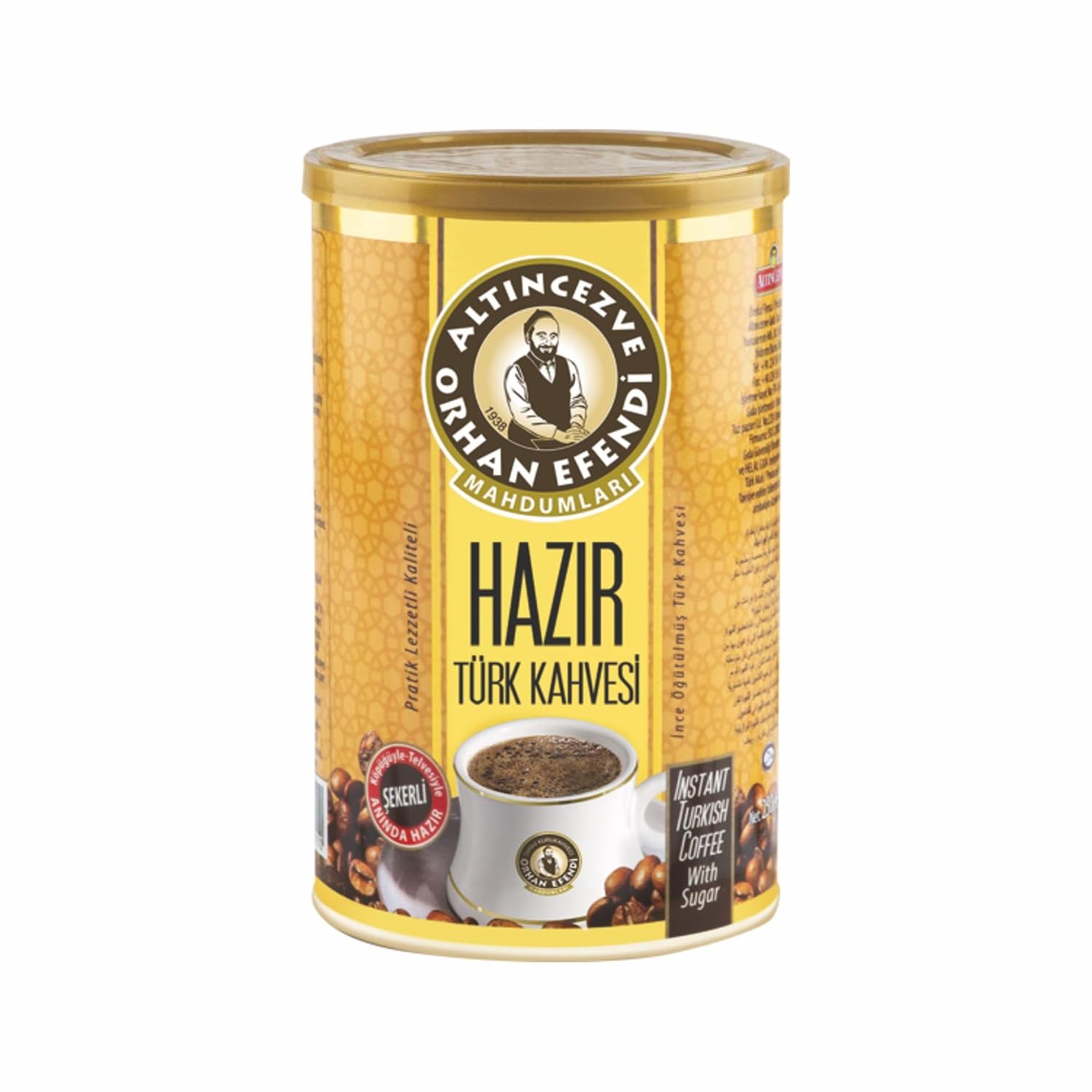 Altıncezve Orhan Efendi Hazır Türk Kahvesi Şekerli Teneke 250 Gr