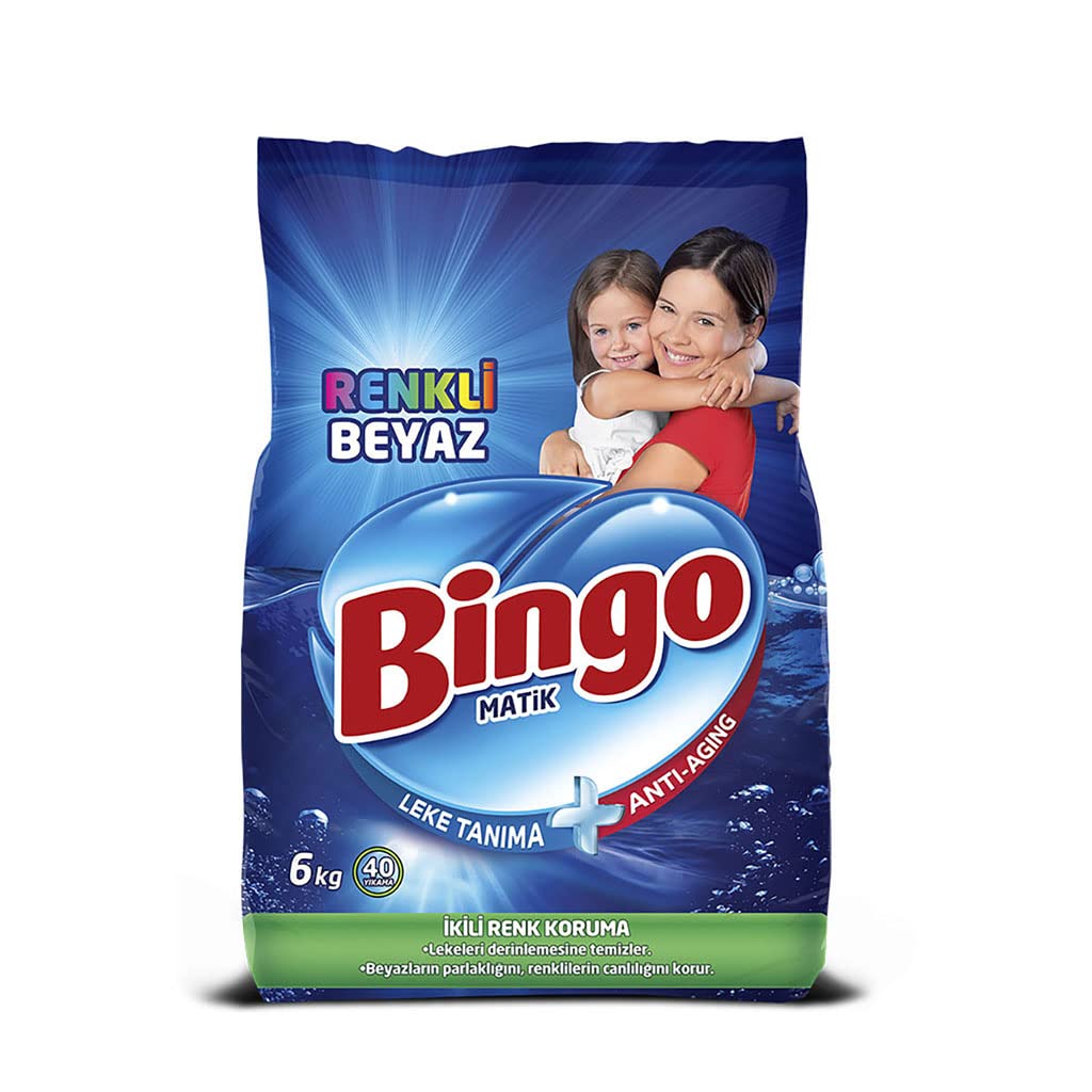 Bingo Matik Konsantre, Renkli & Beyaz, 6 Kg