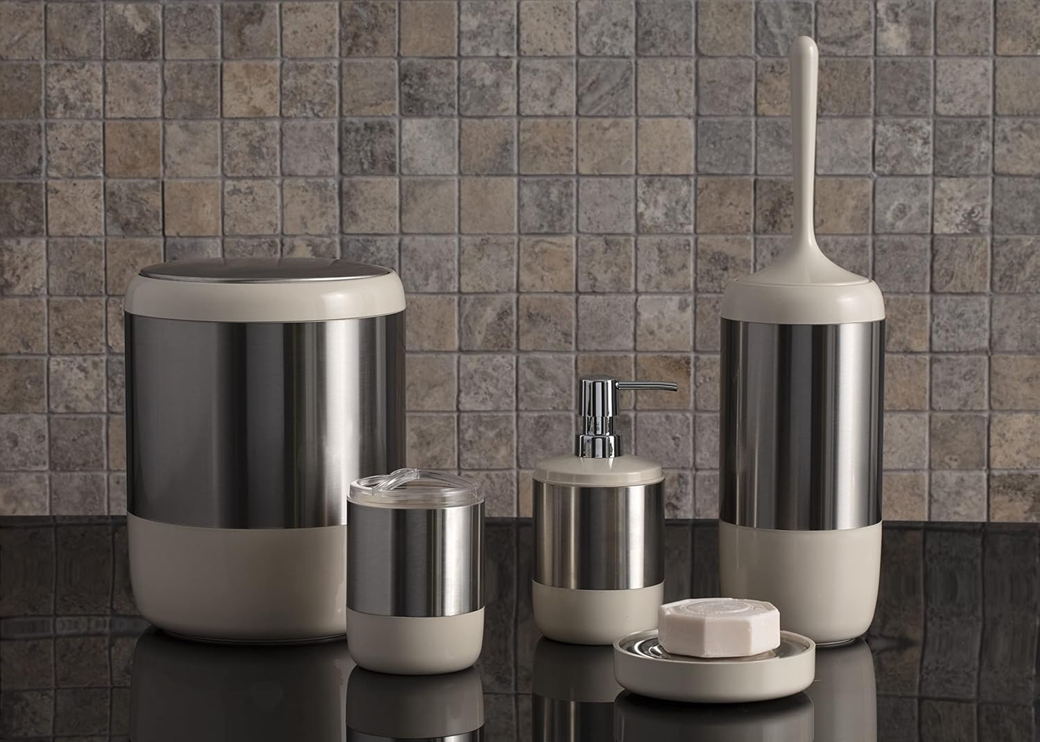 Winds Trading Primanova M-Sas04-09 Lima Xl 5 Parça Banyo Takımı Seti Bej