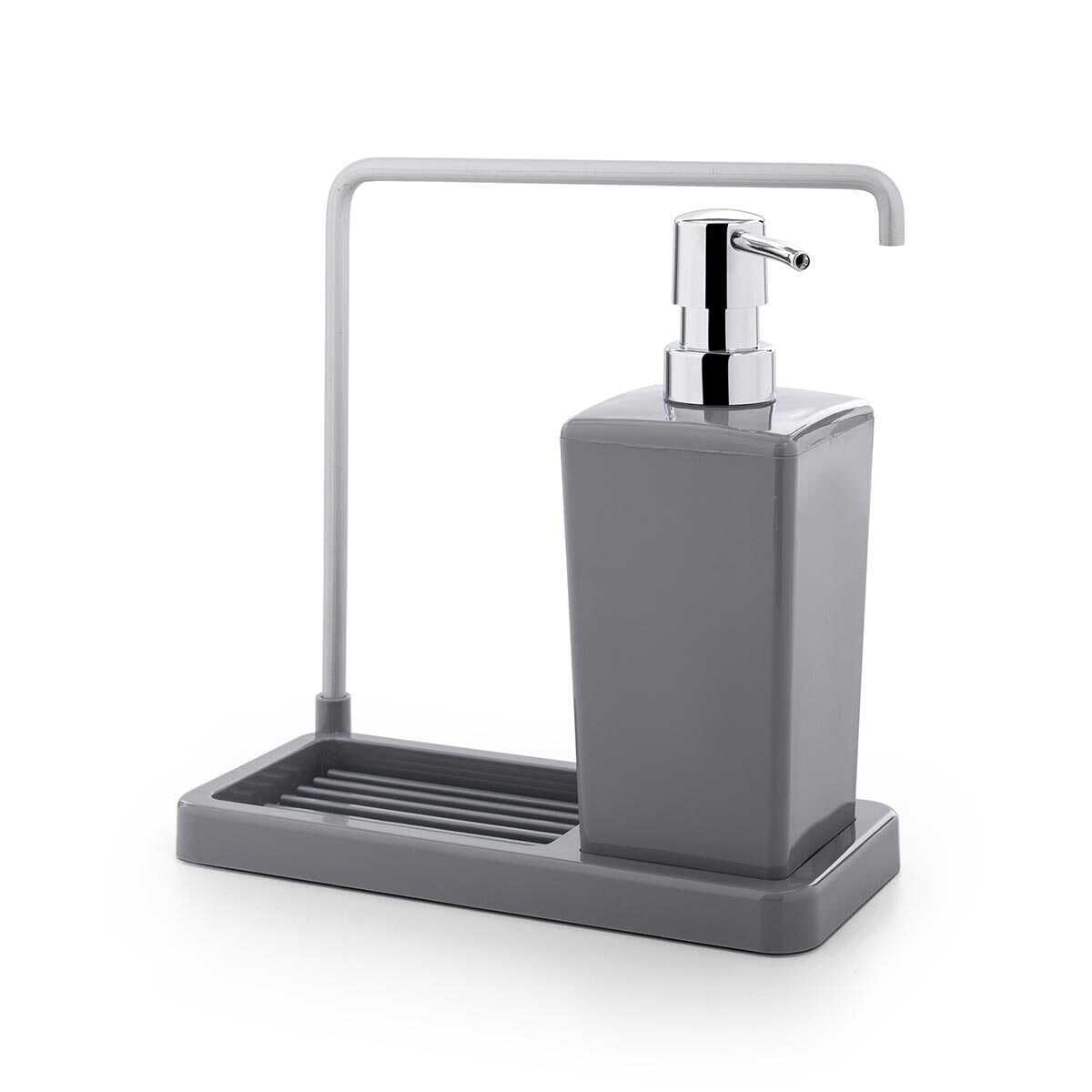 Primanova Luna Mutfak Sıvı Sabunluk, 420 ml, 21 x 10 x 20 cm, Gri