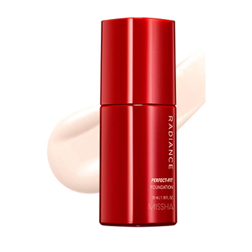 MISSHA Uzun Süre Kalıcı, Mat Bitişli Fondöten Radiance Perfect Fit Foundation (No.21 Fair) SPF30+/PA+++