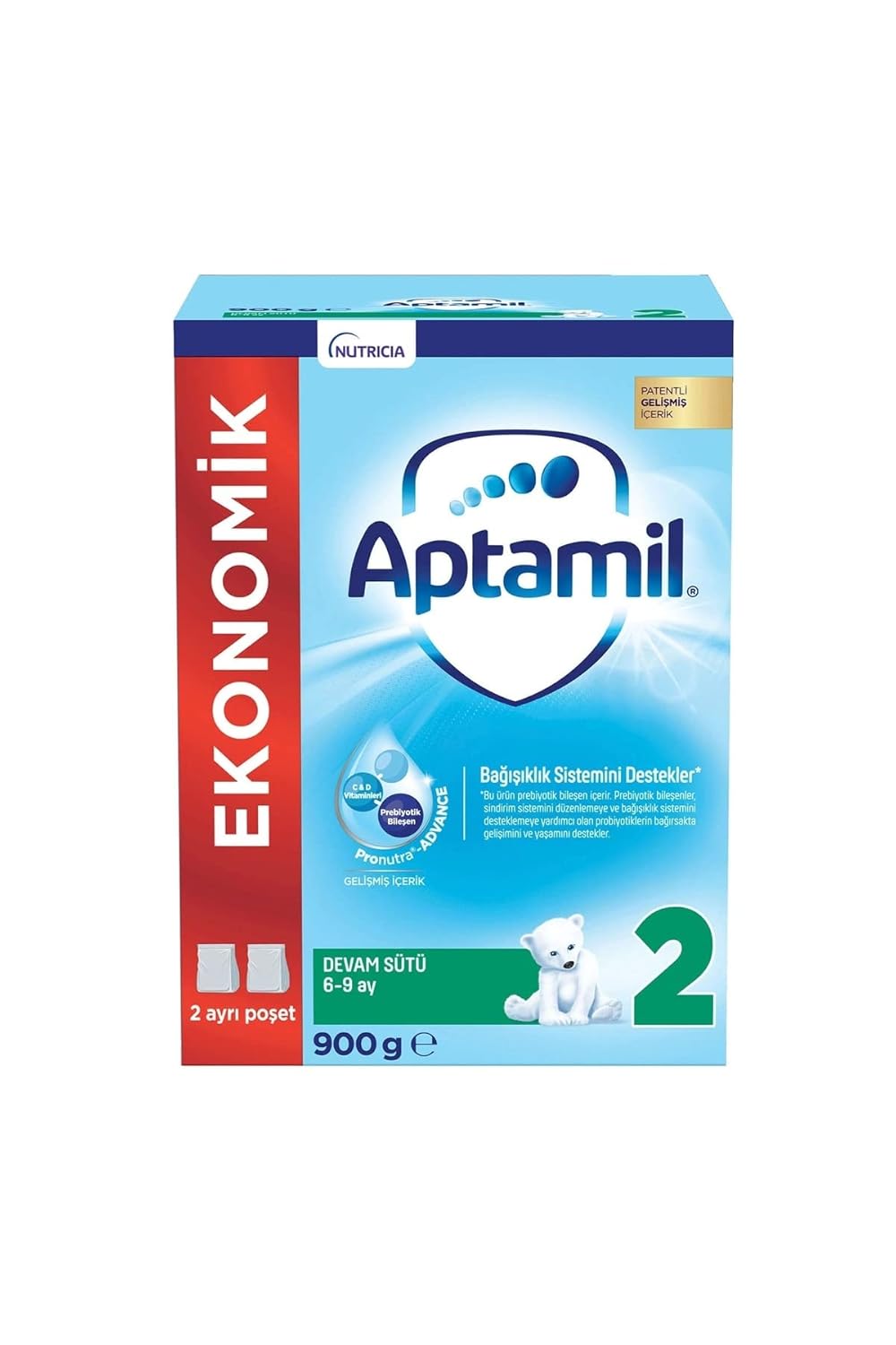Aptamil 2 Bebek Devam Sütü 900 G