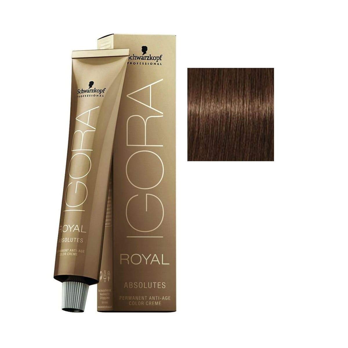 Schwarzkopf-Igora Royal Absolutes 8-60 Açık Kumral Çikolata Doğal (Oksidansız)