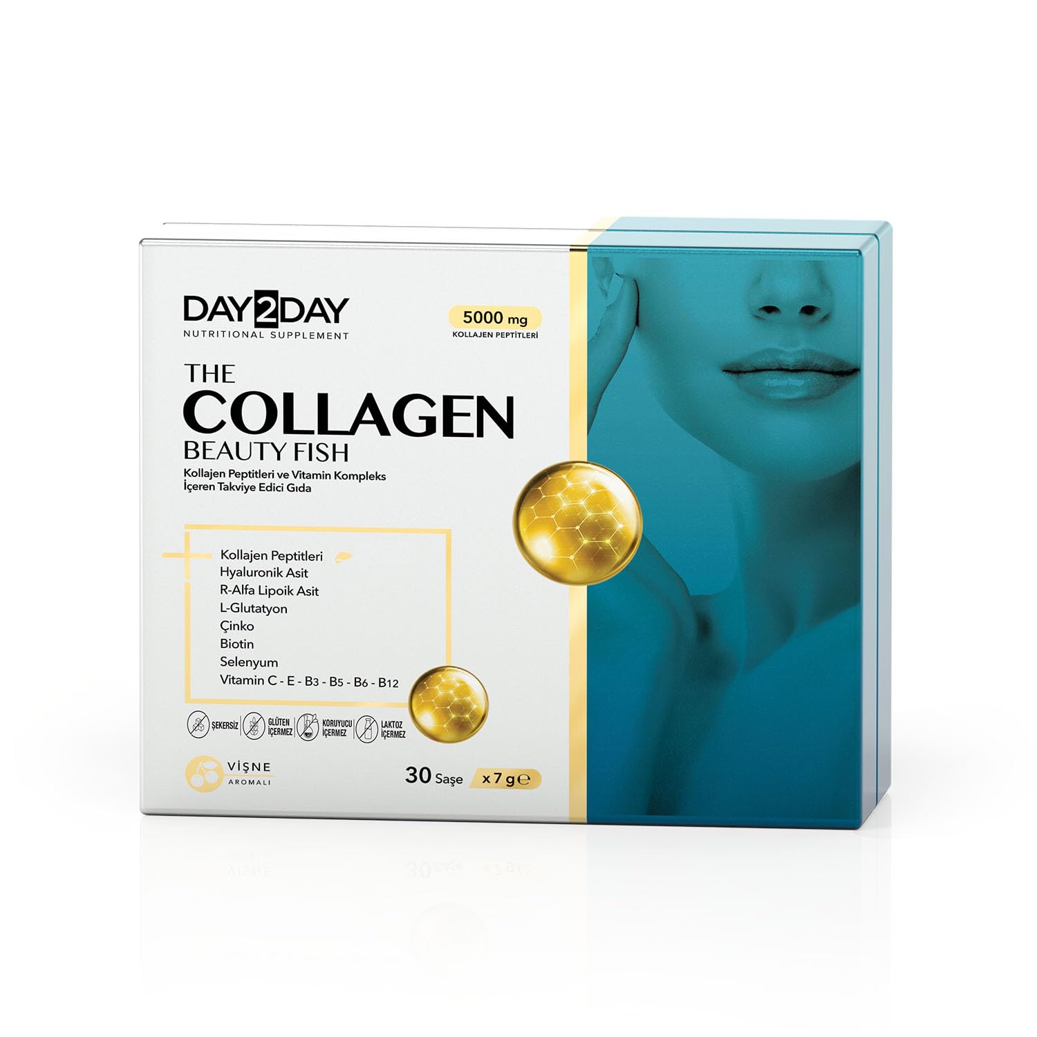 DAY2DAY THE COLLAGEN BEAUTY FISH 30 SAŞE VİŞNE AROMALI