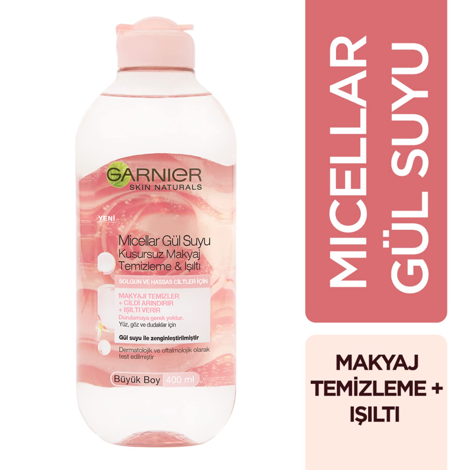 Garnier Micellar Gül Suyu Kusursuz Makyaj Temizleme & Işıltı (400 ml)