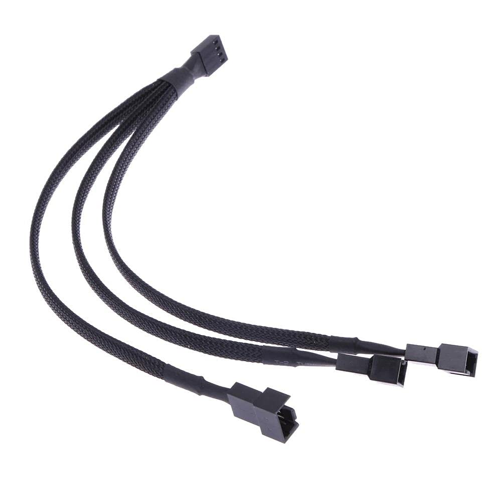 Ancheyn 4 Pin Switch Fan Çoklayıcı Y PWM Çoklayıcı Splitter Kablosu 3 Pin 3 Port 4303