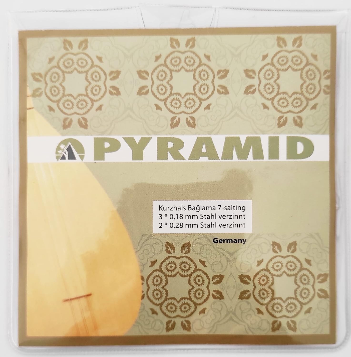 SODIAL 004/PBT 0.18 Saz Teli - Pyramid Alman - Kısa Sap Sazlar İçin