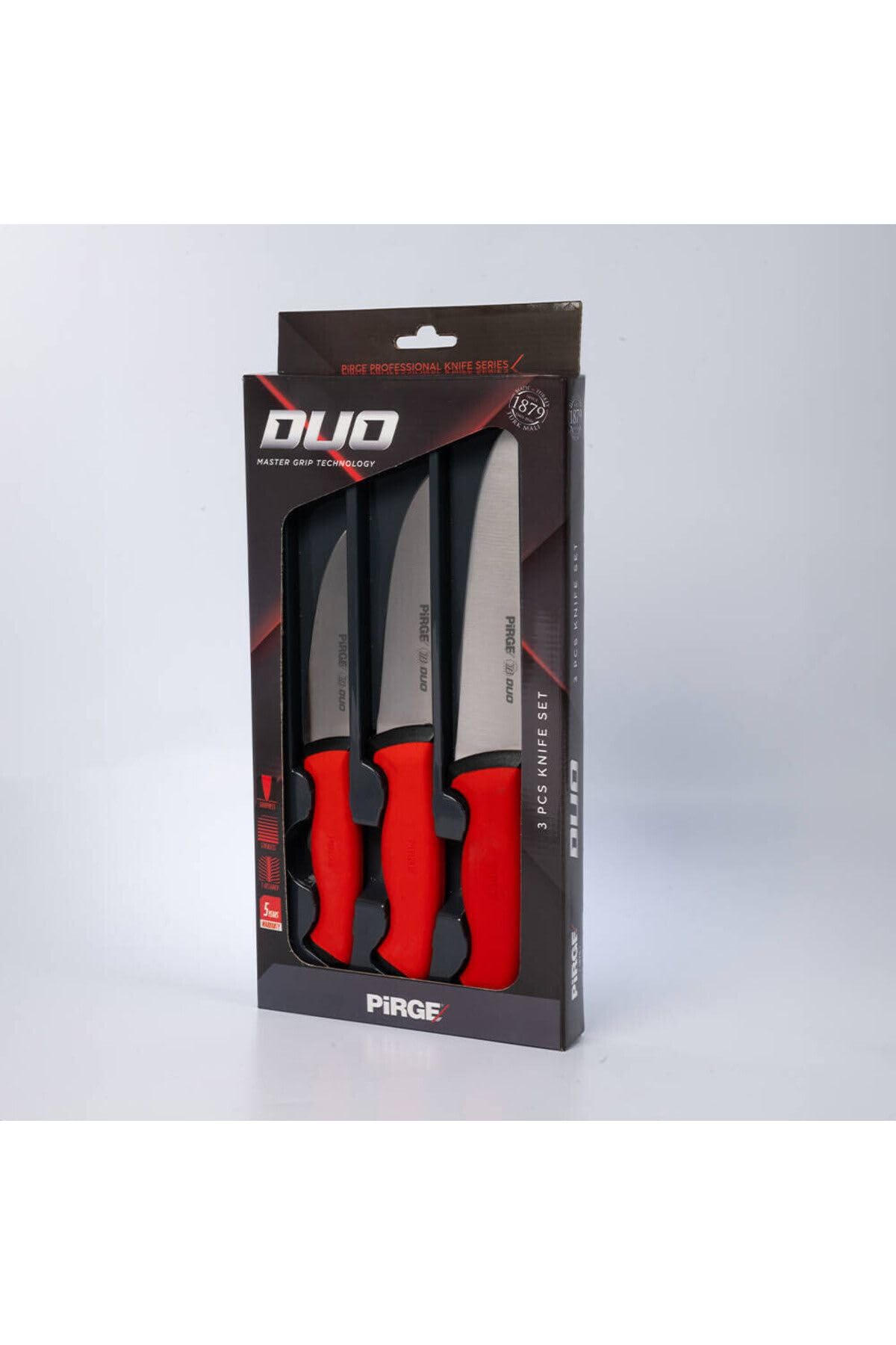 Pirge Duo Profesyonel Et Bıçak Seti 3 Parça