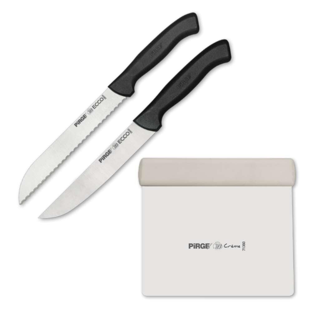 Pirge Ecco Ekmek Severler Bıçak Seti 3 Parça
