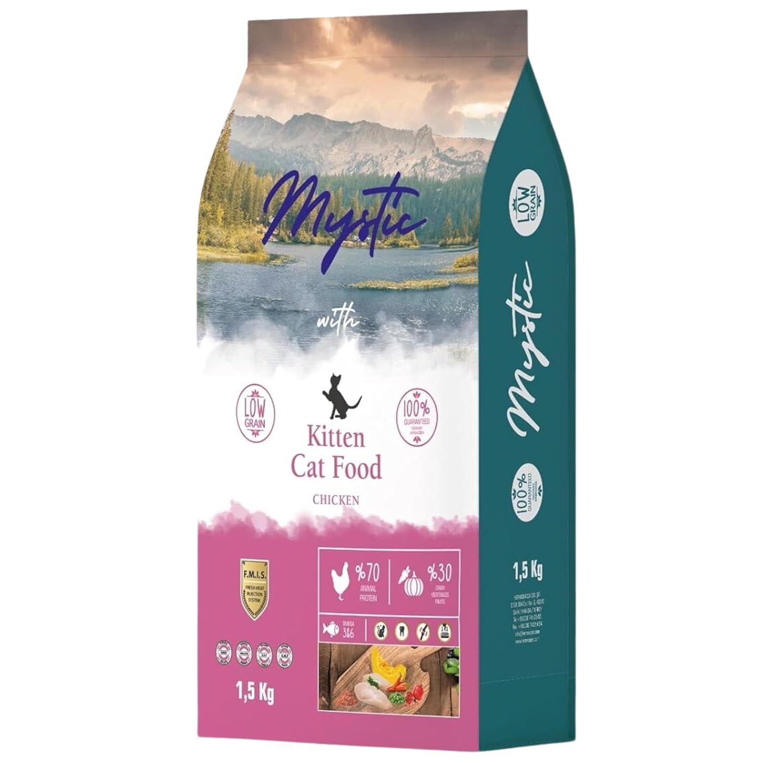 Mystic Az Tahıllı Yavru Kedi Maması Tavuklu 1,5 Kg