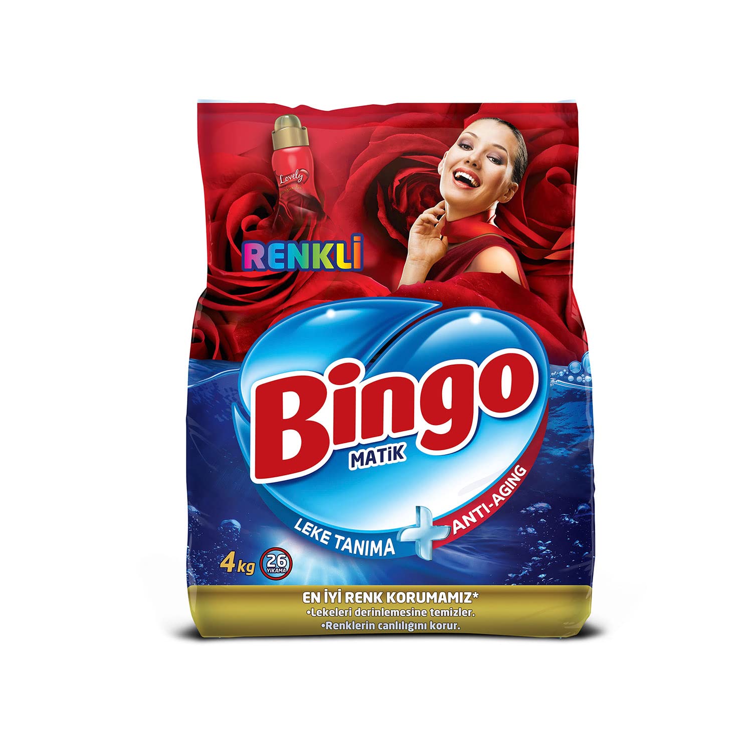 Bingo Toz Çamaşır Deterjanı Renkli 4 kg 1 ADET