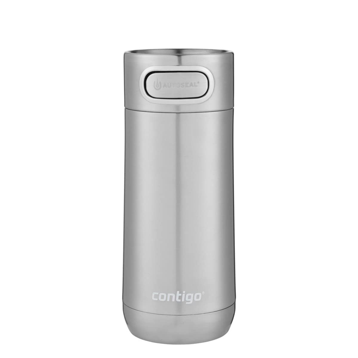 Contigo Luxe Autoseal Termos Bardak 360 ml, Paslanmaz Çelik, 5 Saat Sıcak 12 Saat Soğuk, Sızdırmaz, Gri