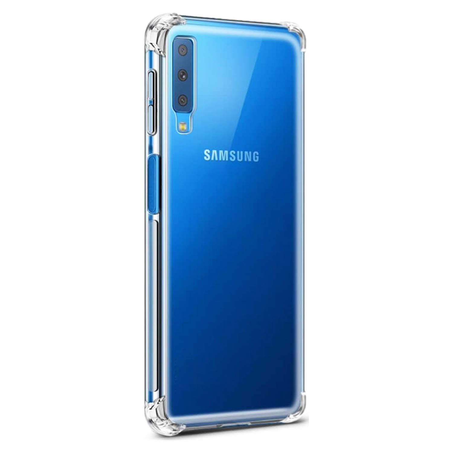 Samsung Galaxy A7 2018 ile uyumlu Şeffaf Airbag Antishock Silikon Kılıf