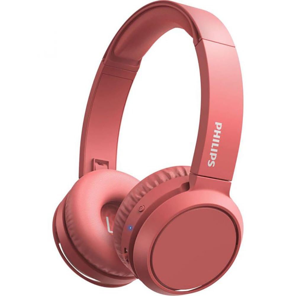 Philips TAH4205 Kablosuz Kulak Üstü Kulaklık (Mikrofonlu) Kırmızı, 29 saat