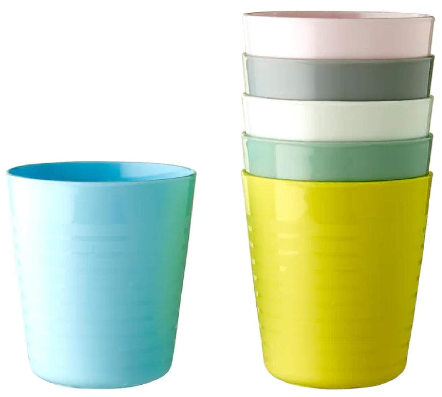 Kalas Ikea 004 613.79 Çocuk Plastik Bardağı Pastel Çok Renkli 17 cm (6'lı Paket)