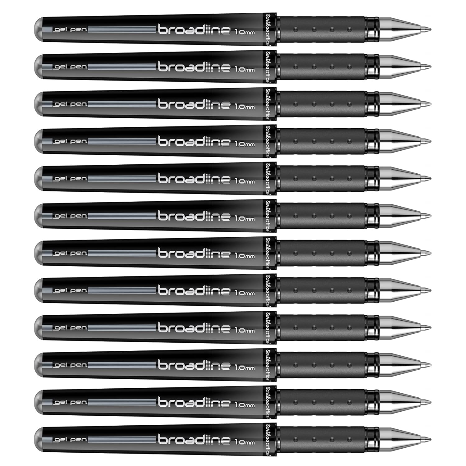 Scrikss Office Broadline Jel Kalem 1.0 Mm 12'li Kutu Siyah