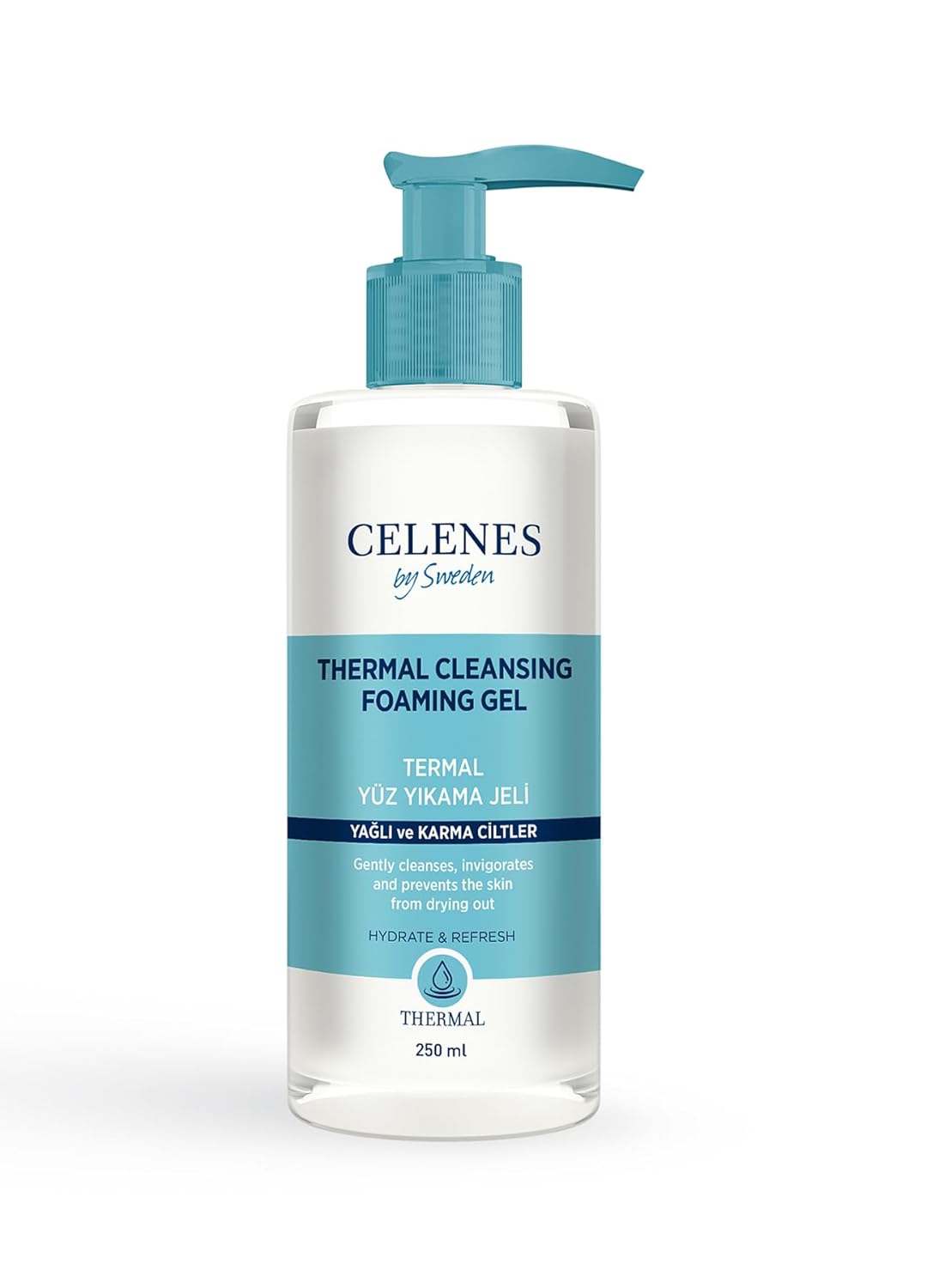 Celenes Thermal Yüz Yıkama Jeli Yağlı ve Karma Ciltler (250 ml)