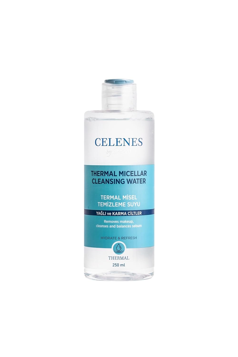 Celenes Thermal Misel Temızleme Suyu Yağlı ve Karma Ciltler (250 ml)
